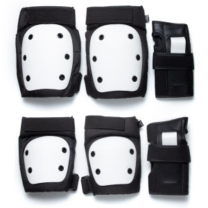 Adult/Kids Knee Pads Elbow Pads Wrist Guards 6 in 1 Protective Gear Set for Inline Roller Skating Skateboarding Scooter BMX Etc.