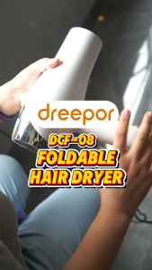 Dreepor Hair Dryer Hair Blower Foldable 1500 W Quick Dry Strong Power 10 Million Negative Ions Ultra Quiet Lightweight Design