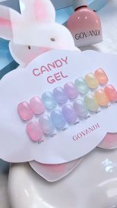 GOVANDI summer QQ sugar 8 colors nail gel set ice transparent nail polish gel for nail salon use 夏日QQ糖 G05
