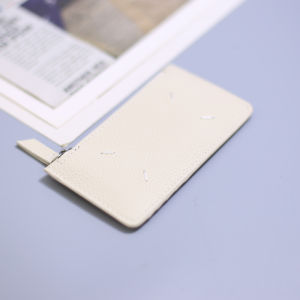 2023 New Fashionable Ultra-Thin Mini Card Holder Wallet Top-Layer Cowhide Compact Credit Card Case Multi-Functional Zipper