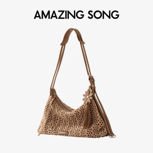 Large Woven Womens Hobo Bag for Vacation