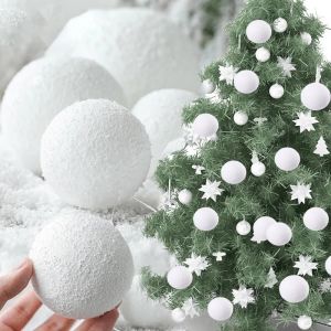 Christmas Tree Snowball Decoration Festival Supplies Ceiling Decoration White Foam Ball Shop Festival Decoration Supplies