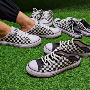 Sepatu Sneakers Wanita Terbaru 2024 Kanvas Import Murah Kekinian Karet Empuk Lentur Nyaman Dikaki