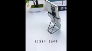 Folding phone stand Zinc Alloy Mini 360° Rotating phone holder Metal Portable Foldable Back Clamp cellphone stand