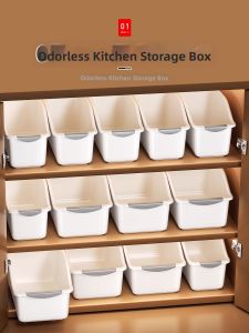 FAJIENUO | Kitchen Storage Box Organizer Rolling