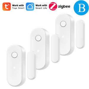 Tuya Zigbee Door Window Sensor Smart Anti-theft Door Entry Detector need Work with Gateway APP Real-time Alert Smart linkage