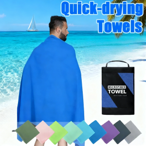 1 PCS Large Microfiber Water Sports Towel Quick Dry Ultra Absorbent Sand Free 180x80cm Beach Swimming Surfing