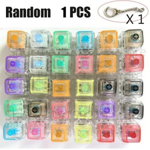-Chaveiro De Teclado LED Brinquedo Sensorial Antiestresse Clicker De Cristal Gadget Fidget Para Adultos E Crianças