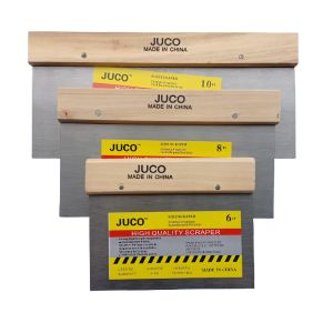 Kape Kapi Scrapper Scaper Scrap Skrap Sekrap 6 / 8 / 10 " Inch JUCO Alat Dempul Pendempul Gypsum Gipsum Besi Stainless Tebal Premium Perkakas Tukang Alat Pertukangan Renovasi Kualitas Lentur / Kokoh / Fleksibel / Anti Karat