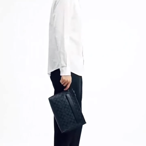 bag official store handbags mens large clutches wrist bags new large capacity cowhide zipper closure 29508 size: 29*20*5cm