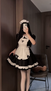 C3📦มีของแถมฟรี รายละเอียดด้านล่าง✨ชุดแม่บ้านสายแซ่บ ชุดคอสเพลย์ ชุดปาร์ตี้ ชุดนอนไม่ได้นอน ชุดเดรสเข้ารูป ยั่วๆ เซ๊กซี่ รหัส552