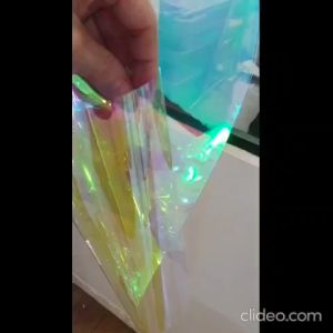 Multi Colored Color Shift Chameleon Dichroic Films Rainbow Window Film For Architectural Glass
