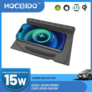 Sạc Không Dây QI 15W Cho Xe LEXUS NX NX200 NX350H 2022-2024 Tích Hợp Giá Đỡ Điện Thoại Sạc Nhanh Phụ Kiện Ô Tô Chính Hãng