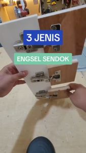 Engsel Sendok Mini 26 mm Engsel Pintu Lemari Kecil Vincitory Stainless Premium Lurus Setengah Full Bengkok
