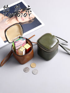 Túi Đựng Đồ Nhỏ Thời Trang Phong Cách Hàn Quốc Bằng Da Bò Tannin Túi Đựng Đồ Mini Cầm Tay Túi Đựng Son Môi Túi Đựng Dầu Túi Đựng Đồ Bằng Da