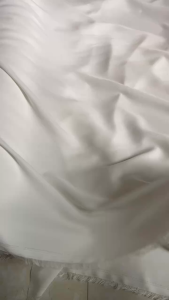 Vải Voan Lụa Màu Trắng Ngà Khổ 1m5