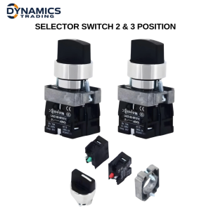 GH Selector Switch – 2 Position 1NO / 3 Position 2NO 22mm Mounting 240V/600V 3A/10A Rated Current
