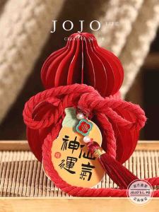 Creative Gourd Ornament Decorative Desktop Display New Year Festival Decoration Paper Material Indoor Hanging Decoration