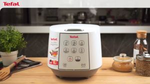 Tefal Easy Fuzzy Logic Rice Cooker 1.8L RK7321 – 8 Programmes AI 4-Layer Spherical Pot 10 Cups