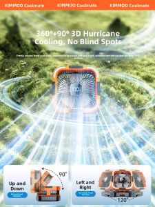 KUMENG | Solar Powered Refrigerating Fan Swinging