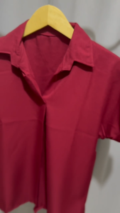 Atasan Blouse Wanita Polos Lengan Pendek Shakila Twill