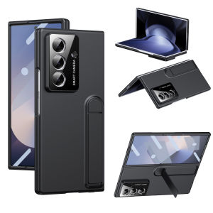 Premium Slim Case for Samsung Galaxy Z Fold 7 Fold 6 5 4 5G Full-Body Protection with Tempered Glass & Kickstand Ultra Thin Shockproof Matte Cover Case