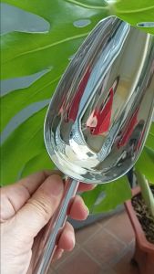 DỤNG CỤ XÚC ĐÁ VIÊN XÚC GẠO ĐẬU INOX 304 – SÁNG BÓNG BỀN ĐẸP .