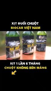 Chai xịt đuổi chuột gián và côn trùng hiệu quả cao cho ô tô nhà ở an toàn từ thiên nhiên