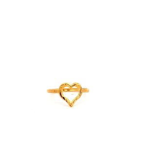 TIANSI 916 (22K) Gold Love Ring 爱心戒指 Cincin Bajet Love Emas 916