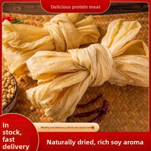 Handmade Traditional Farmhouse Soy Protein Meat Dry Bean Skin Soybean Artificial Meat Oil Bean Skin Puffed Tofu Snack 500g