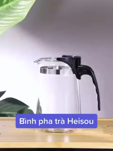 Ấm Pha Trà Thủy Tinh Chịu Nhiệt Van Đóng Thông Minh Dung Tích 750 ml.