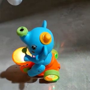 Đồ chơi con voi đánh trống thổi bóng đèn nhạc vui nhộn đồ chơi xe con voi thổi bóng làm xiếc chuyển động cho bé