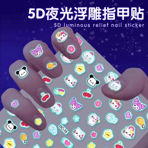 Kolumi Glow-in-the-dark Princess Nail Stickers for Girls to Beautify Nails And Toes Non-toxic Odorless Childrens Toy Stickers