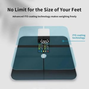 Digital Body Fat Scales Human Body Scale Smart TFT Color Screen Heart Rate Precise and Professional Smart body Weight Scale
