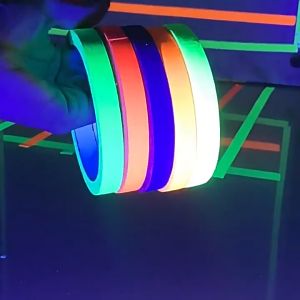 UV Neon Gaffer Cloth Tape Fluorescent Rainbow Color Party Non-Reflective Warning Wedding Backlight Glow Decoration
