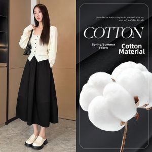 LD | Wool A-Line Flared Skirt Adjustable Waist Pear Shape