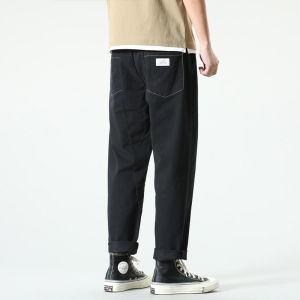 Madness MDNS Wruei Overalls Shawn Yue All-Matching Casual Pants Male Trendy Pure Color Cargo Pants