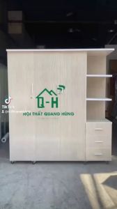 TỦ NHỰA ĐÀI LOAN CÓ KỆ CAO 1M8 NGANG 1M6 SỒI KEM