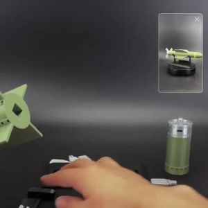 Mô Hình Tên Lửa Xuyên Đất Khổng Lồ GBU-57 Đồ Trang Trí Để Bàn Quân Sự Không Hoạt Động Dành Cho Người Sưu Tầm Từ 14 Tuổi Trở Lên