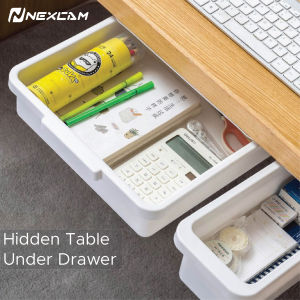 Self Adhesive hidden Small Table Drawer for under table
