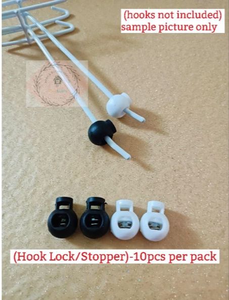 10pcs) Plastic Screen Hook Locker Hanger Hook Stopper Fastener