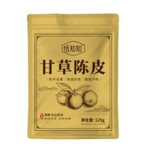Licorice Citrus Peel Dried Snacks Guangdong Xinhui Specialty Sweet and Sour Candied Fruit Canned