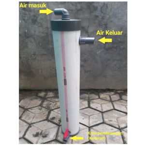 Tabung Filter saringan air kolam ikan aquarium kran kamar mandi diy pvc 4inch