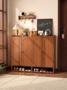 Shoe Rack Cabinet Bamboo Shoe multi-layer Bamboo Shoe cabinet dust-proof Shoes Cabinet large-capacity Closed shoe rack dust-proof Shoes鞋柜