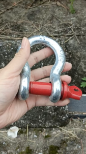 Móc Chốt Chữ U Bulong Đỏ (Số 4.75T) - Kết Nối An Toàn Chốt Vặn (12x9 cm) Đường Kính Chốt (2.2 cm)