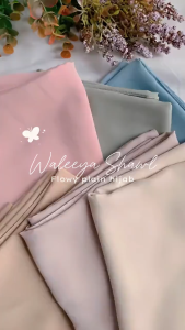 ZOE ARISSA TUDUNG SHAWL CHIFFON SILK Tudung Plain Flowy Smooth Senang Bentuk Tudung Premium WALEEYA Chiffon Silk Shawl