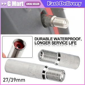 2Pcs Tire Valve Stem Extenders Universal Durable Chrome Plated Copper Easy Inflate Air Valve Extension Car Truck Motorcycle