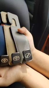 New Leather Car Seat Headrest Hook Hanger Storage Organizer Universal Cup Holder for Handbag Fit Universal