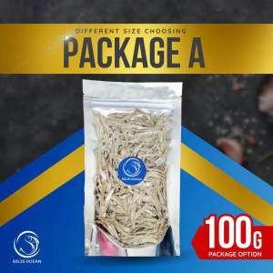Ikan Bilis Mata Biru Kopek 5A Ikan Pangkor Tempatan Organic(1kg)