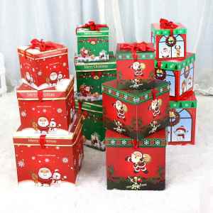 Christmas Paper Gift Wrapping Box